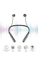 Bluetooth Kulaklık Boyun Askılı Neckband ENC Extra Bass 30 Saat Kullanım TB09 Siyah