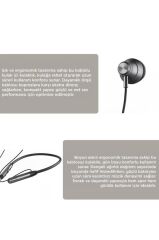 Bluetooth Kulaklık Boyun Askılı Neckband ENC Extra Bass Manyetik Kulaklık TB10 Siyah