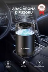 Araç İçi Aroma Difüzörü Hava Nemlendirici Şarjlı Oda ve Araba Kokusu TCF01 Northern Cedar