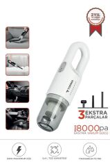 Araç Süpürgesi Şarjlı El Süpürgesi A031 Beyaz