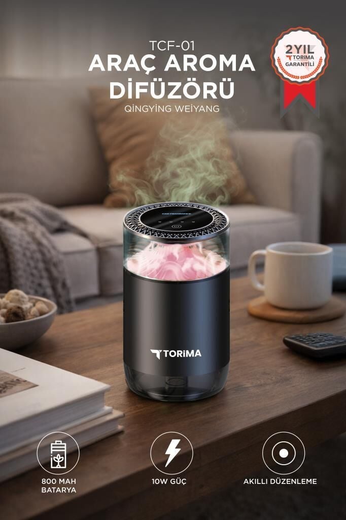 Hava Nemlendirici Sarjlı 10W Buharlı Oda ve Araba Difüzörü TCF01 Qıngyıng Weıyang