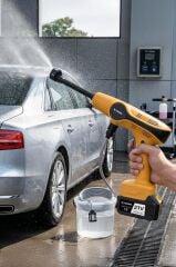 Şarjlı Yüksek Basınçlı Yıkama Tabancası Akülü Oto Araba Bahçe Temizleme Su Tabancası D015 Sarı