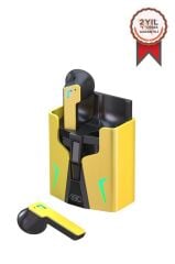 Fineblue Bluetooth Kulaklık Kulak İçi Çift Modlu Oyuncu Kulaklık KingKong Sarı