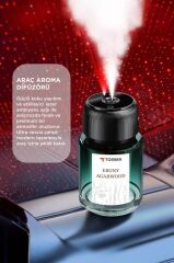 Araç İçi Aroma Difüzörü Hava Nemlendirici Lazerli Şarjlı Oda ve Araba Kokusu TCF02 Ebony Agarwood