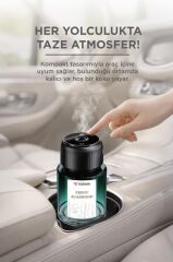 Araç İçi Aroma Difüzörü Hava Nemlendirici Lazerli Şarjlı Oda ve Araba Kokusu TCF02 Ebony Agarwood