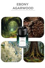 Araç İçi Aroma Difüzörü Hava Nemlendirici Lazerli Şarjlı Oda ve Araba Kokusu TCF02 Ebony Agarwood