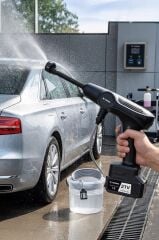 Şarjlı Yüksek Basınçlı Yıkama Tabancası Akülü Oto Araba Bahçe Temizleme Su Tabancası D015 Siyah