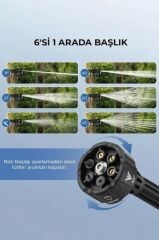 Şarjlı Yüksek Basınçlı Yıkama Tabancası Akülü Oto Araba Bahçe Temizleme Su Tabancası D015 Siyah