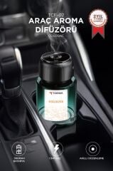 Araç İçi Aroma Difüzörü Hava Nemlendirici Lazerli Şarjlı Oda ve Araba Kokusu TCF02 Cologne