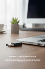 Mini Wifi Adaptör USB 2.0 600 Mbps Kablosuz Alıcı YD48 Siyah