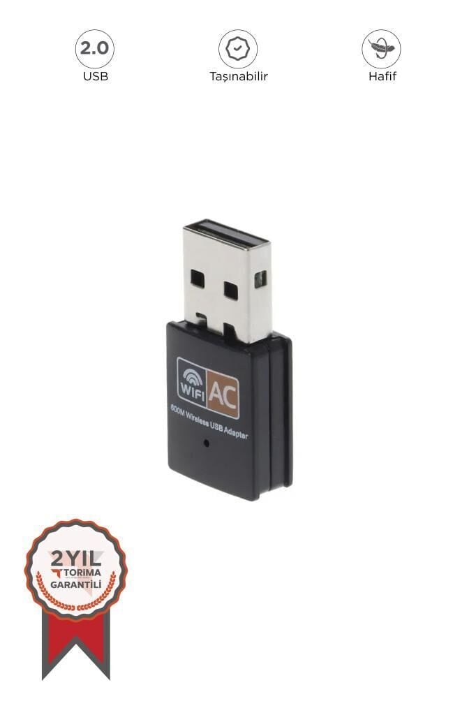 Torima YD-48  USB 2.0 600 Mbps Mini Wifi Adaptörü Kablosuz Alıcı