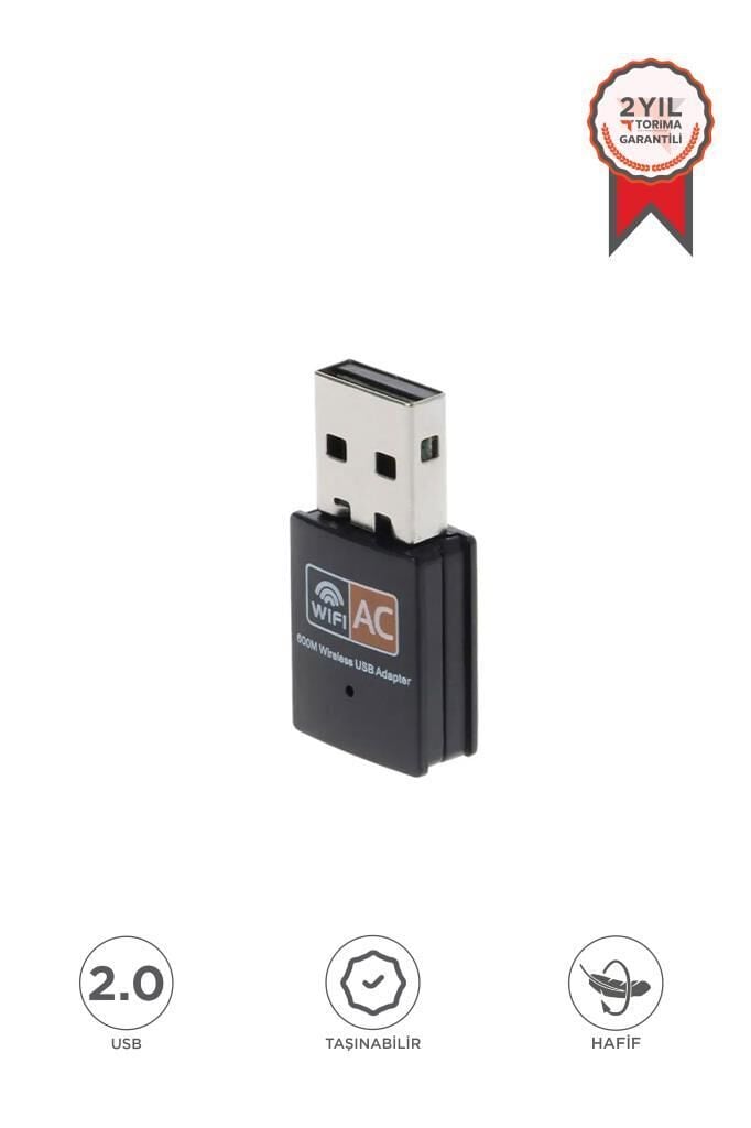 Torima YD-48  USB 2.0 600 Mbps Mini Wifi Adaptörü Kablosuz Alıcı