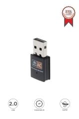 Mini Wifi Adaptör USB 2.0 600 Mbps Kablosuz Alıcı YD48 Siyah