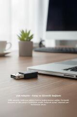 Mini Wifi Adaptör USB 2.0 600 Mbps Kablosuz Alıcı YD48 Siyah