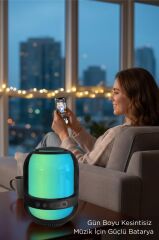 Bluetooth Hoparlör Kablosuz Taşınabilir Rgb Işıklı TWS Speaker GTS-2149 Siyah