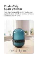 Bluetooth Hoparlör Kablosuz Taşınabilir Rgb Işıklı TWS Speaker GTS-2149 Siyah