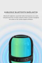 Bluetooth Hoparlör Kablosuz Taşınabilir Rgb Işıklı TWS Speaker GTS-2149 Siyah