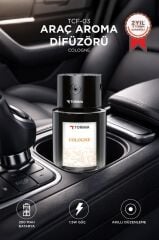Araç İçi Aroma Difüzörü Hava Nemlendirici Lazerli Şarjlı Oda ve Araba Kokusu TCF03 Cologne