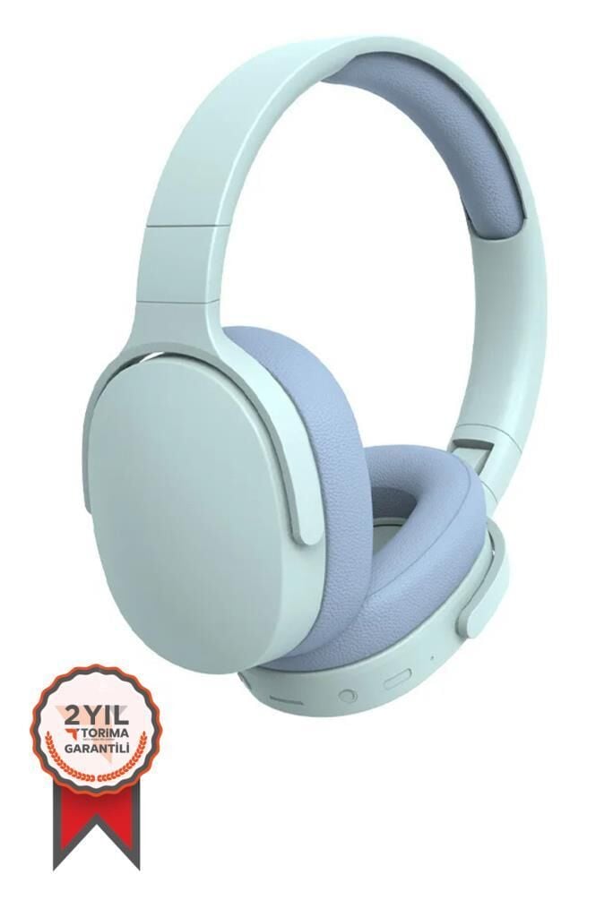 Bluetooth Kulaklık Kulak Üstü Kablosuz Kulaklık P2961 Mavi