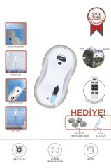 Cam Silme Temizleme Robotu Uzaktan Kumandalı Su Püskürtmeli S9 Beyaz