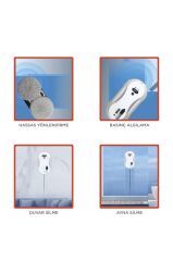 Torima S9 Beyaz Su Püskürtmeli Uzaktan Kumandalı Cam Pencere Temizleme Robotu