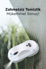 Torima S9 Beyaz Su Püskürtmeli Uzaktan Kumandalı Cam Pencere Temizleme Robotu