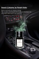 Araç İçi Aroma Difüzörü Hava Nemlendirici Lazerli Şarjlı Oda ve Araba Kokusu TCF03 Ebony Agarwood