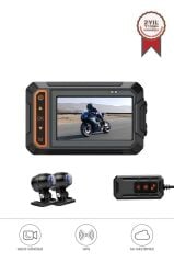 Aksiyon Kamerası Ultra Hd Wifi Panaromik Gözetleme Motorsiklet Kamerası M5F Siyah