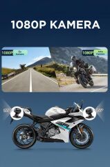 Aksiyon Kamerası Ultra Hd Wifi Panaromik Gözetleme Motorsiklet Kamerası M5F Siyah