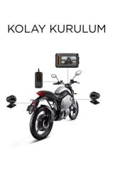 Torima M5F Ultra Hd Wifi Panaromik Aksiyon Kamerası Motosiklet Gözetleme Kamerası