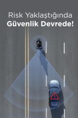 M8E Siyah Ultra Hd Wifi Ön+Arka Kamera ve Tekerlerk Basınç Göstergesi Motorsiklet Carplay