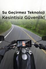 M8E Siyah Ultra Hd Wifi Ön+Arka Kamera ve Tekerlerk Basınç Göstergesi Motorsiklet Carplay