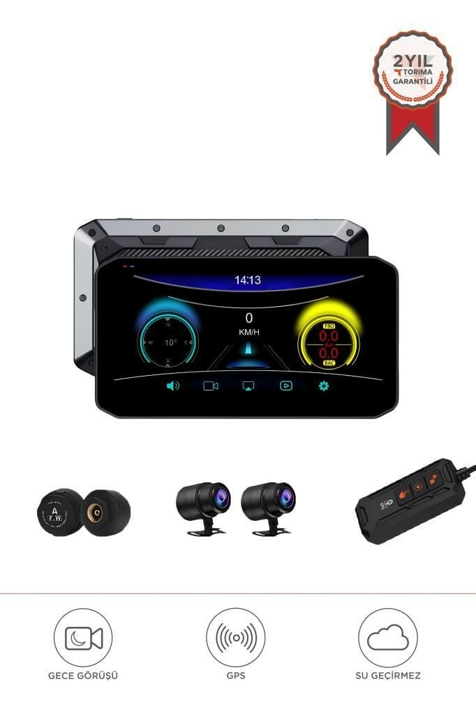 Torima M8E Siyah Ultra Hd Wifi Aksiyon Kamerası Motosiklet Gözetleme Kamerası