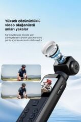 Aksiyon Kamerası Gece Görüşlü Wifi 4K 360 Derece Dönebilen Kamera CMR22 Siyah