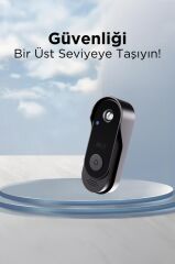 Torima CMR-24 Siyah Akıllı Su Geçirmez Kablosuz Kapı Zili