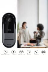 Torima CMR-25 Siyah Monitörlü Akıllı Su Geçirmez Kablosuz Görüntülü Kapı Zili