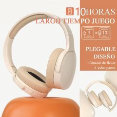 Bluetooth Kulaklık Kulak Üstü Kablosuz Kulaklık P2961 Bej