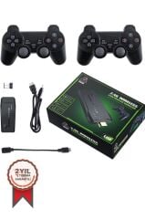 Oyun Konsolları Çift Kollu Kablosuz Atari Video Denetleyici Oyun Konsolu GC05 Siyah