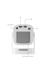 Projeksiyon Cihazı Taşınabilir Ev Sineması Android Akıllı Projektör HY260 Pro Mini Beyaz