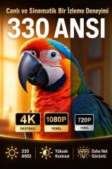 Projeksiyon Cihazı Taşınabilir Ev Sineması Android Akıllı Projektör HY260 Pro Mini Beyaz