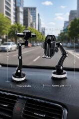 Telefon Tutucu 360 Derece Dönebilen Oto Aksesuarları JX028 Siyah