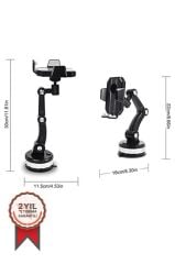 Telefon Tutucu 360 Derece Dönebilen Oto Aksesuarları JX028 Siyah