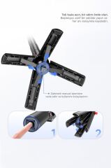 Tripod Çok Amaçlı 360 Derece Kumandalı Selfie Çubuğu L10 Siyah