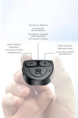 Tripod Çok Amaçlı 360 Derece Kumandalı Selfie Çubuğu L10 Siyah