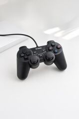 Oyun Konsolları Analog Usb Joystick Pc Oyun Kolu P2 Siyah