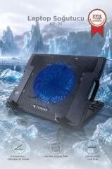 Laptop Soğutucu Tek Fanlı Cooling Pad Notebook Stand CF01 Siyah