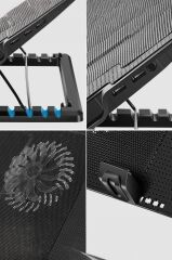 Laptop Soğutucu Tek Fanlı Cooling Pad Notebook Stand CF01 Siyah