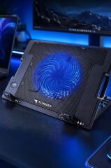 Laptop Soğutucu Tek Fanlı Cooling Pad Notebook Stand CF01 Siyah