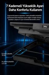 Laptop Soğutucu Çift Fanlı Ayarlanabilir Dizüstü Bilgisayar Soğutma Fanı CF02