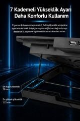 Laptop Soğutucu Çift Fanlı Ayarlanabilir Dizüstü Bilgisayar Soğutma Fanı CF02